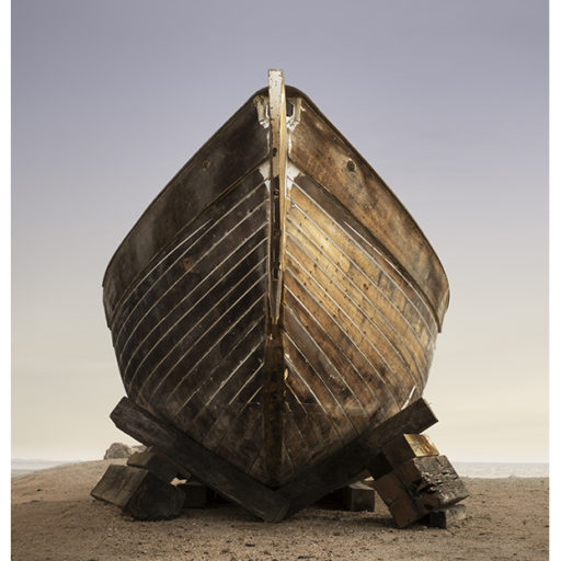 Salton Sea boat on land by Johnny Kerr