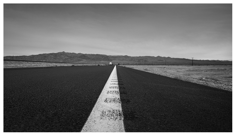 Salton Sea road landscape photography by Johnny Kerr